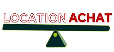 Poutre sur laquelle se trouvent les termes « location » d’un côté et « achat » de l’autre.