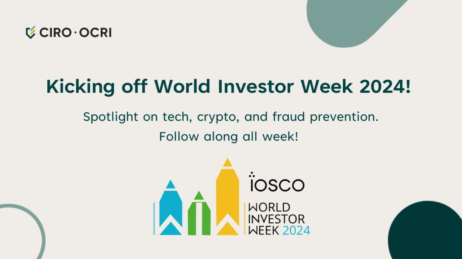World Investor Week 2024 – Educating and Protecting Investors Banner