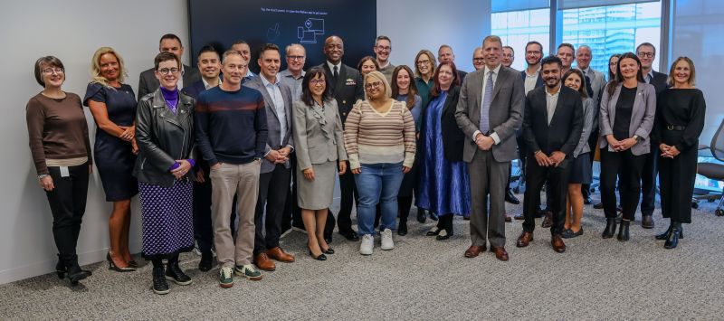 CIRO ELT members with Commander Paul Smith